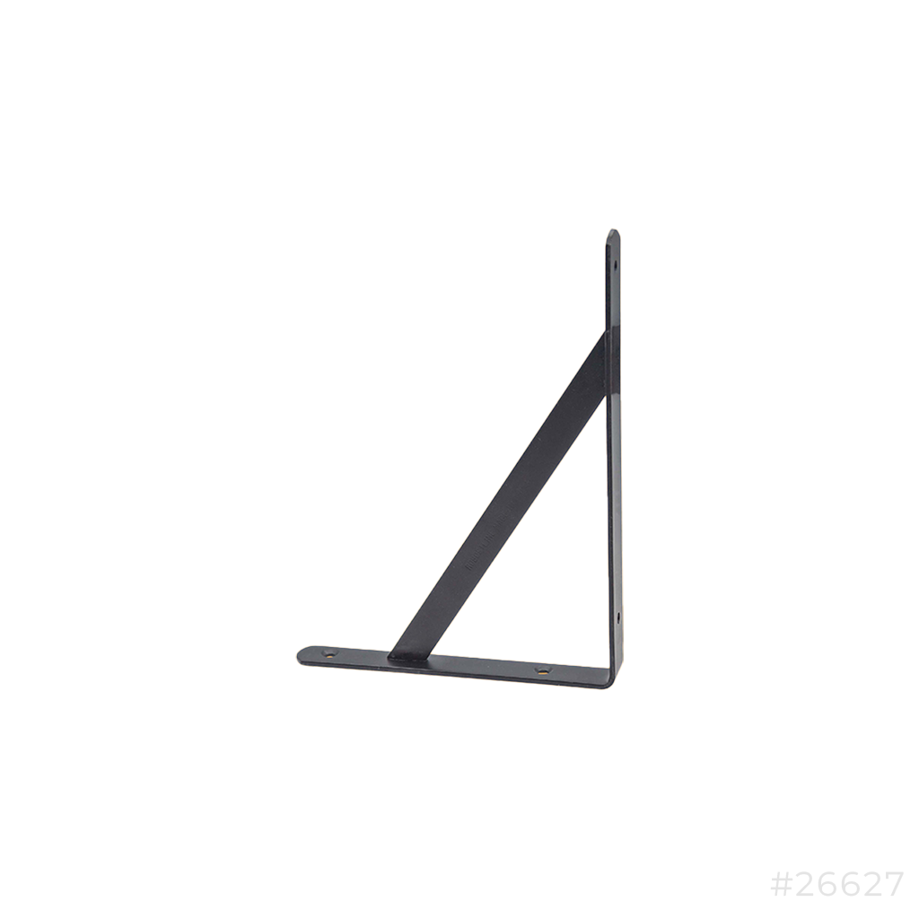 Shelf Bracket H/D Black Robustline 9"x12"