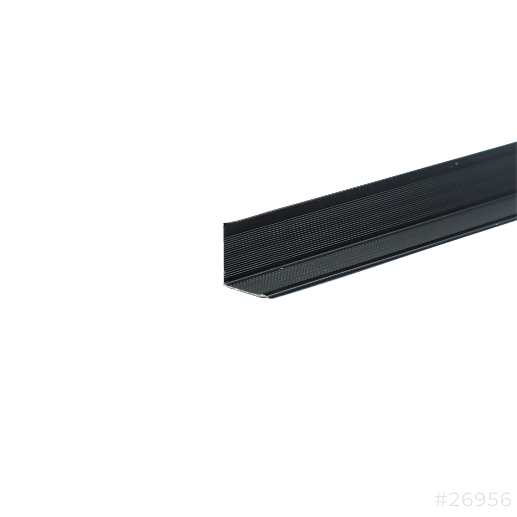 Aluminum L-Channel 15x15x0.8mm x 270cm Matt Black