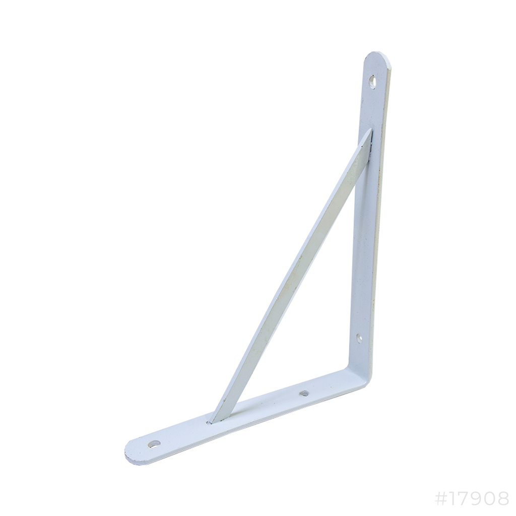 Shelf Bracket H/D White Round Edge 9"x12"