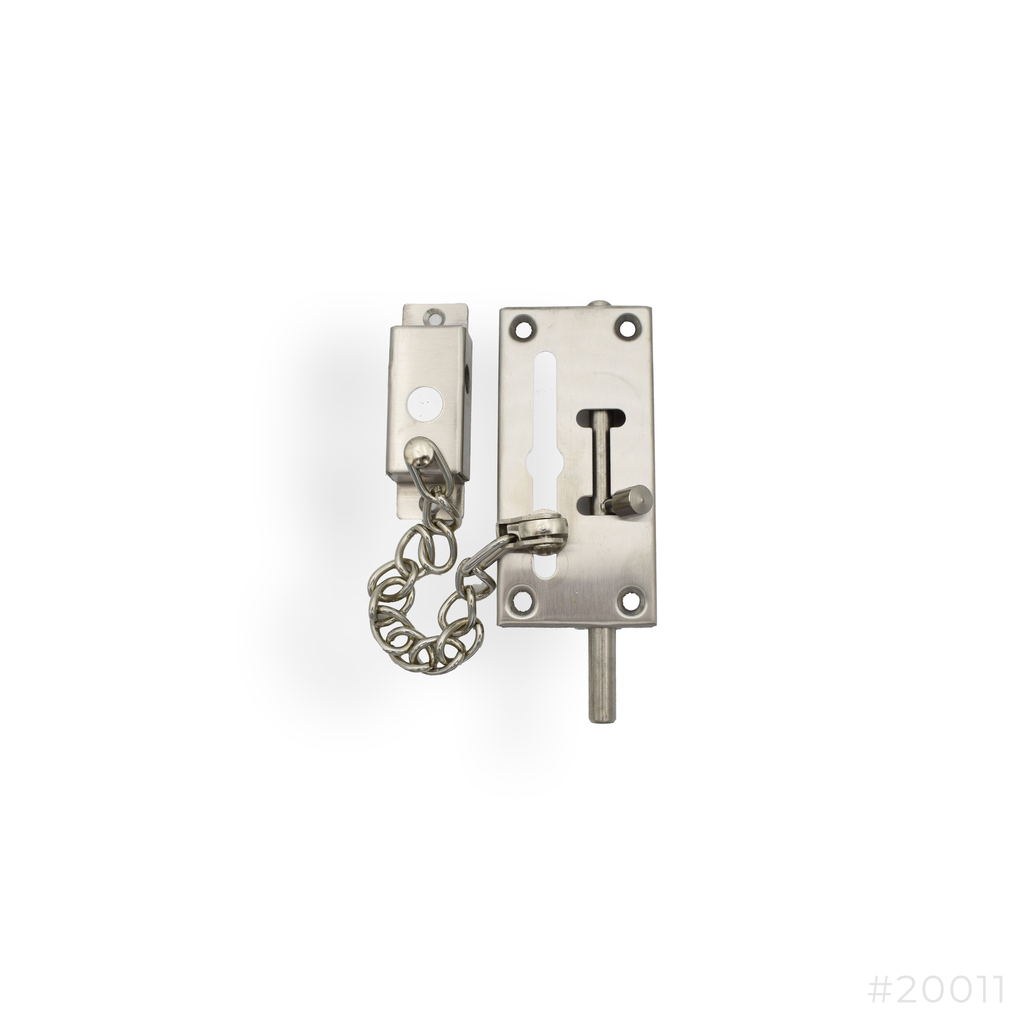 Door Guard Chain Bolt with Screws 201SS Hersen