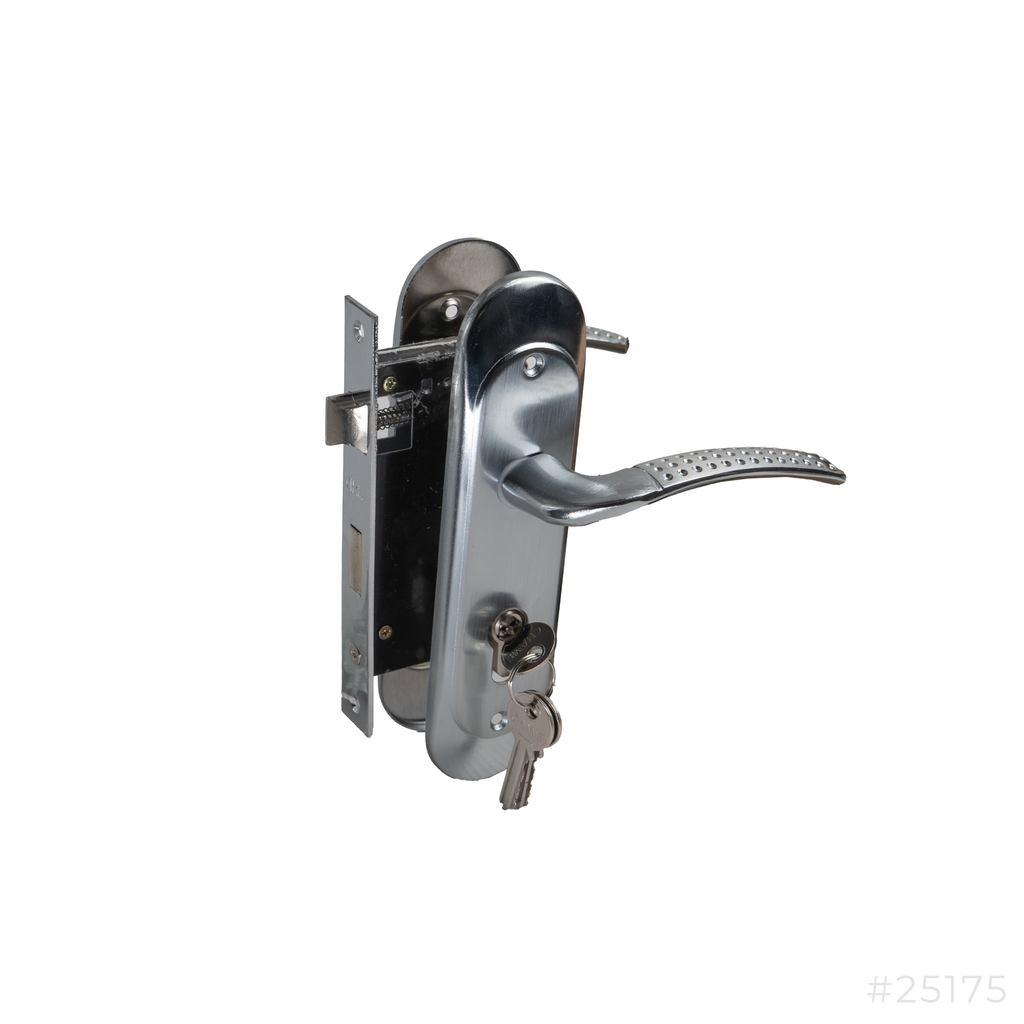 Door Handle Set LR-408-411 SN/CP