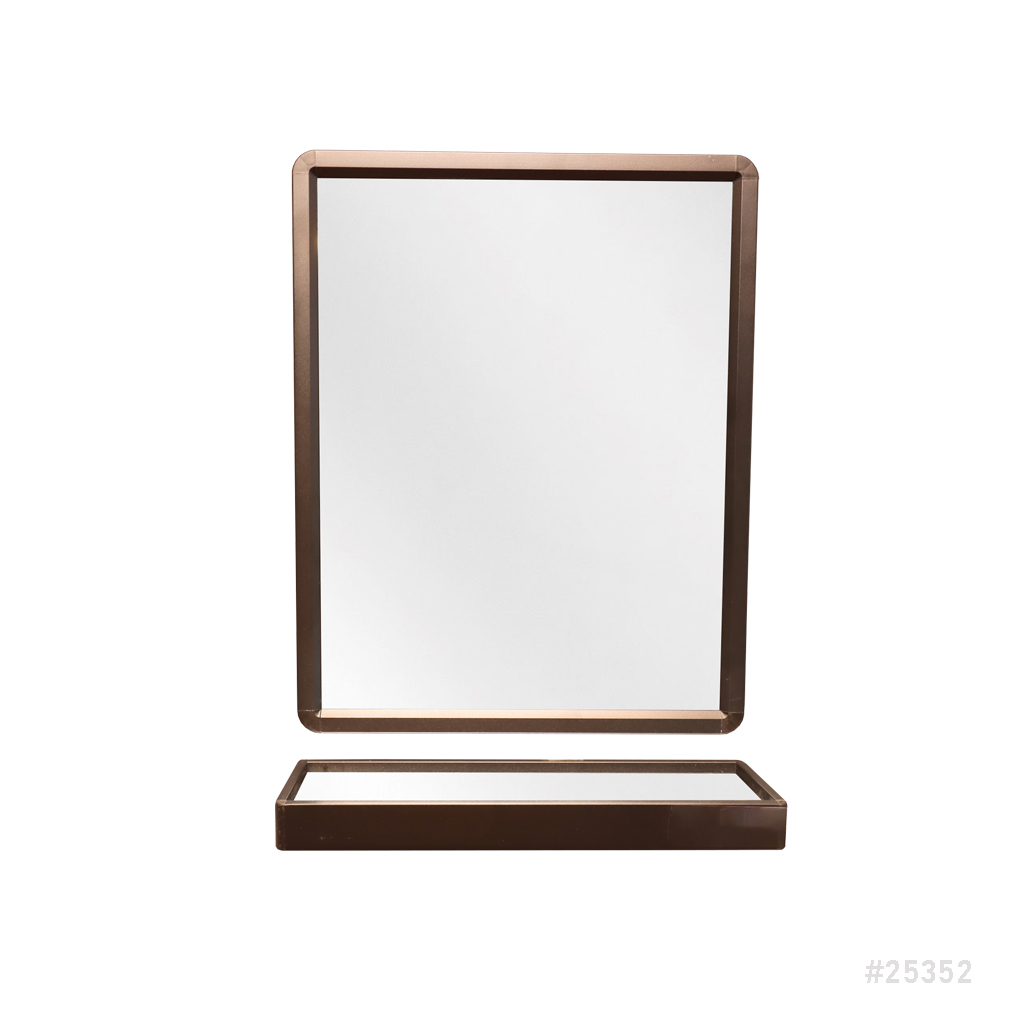 Bathroom Aluminum Mirror Set Black Color 40*50cm