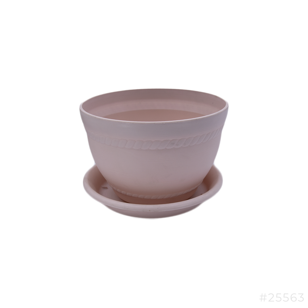 Plastic Flower Pot Pink #5