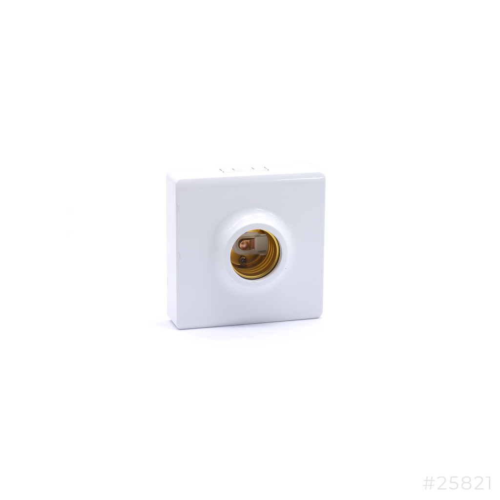 Lamp Holder E27 Square White