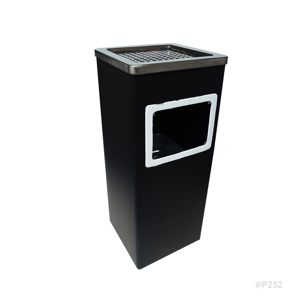 Waste Bin Square with Ashtray Top JD-2021F
