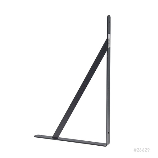[26629] Shelf Bracket H/D Black Robustline 13"x20" 