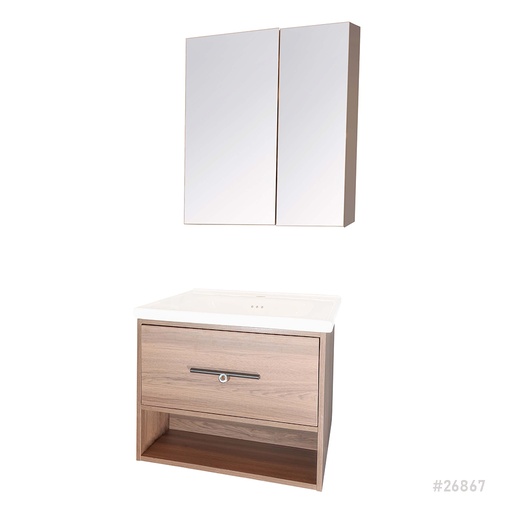 [26867] Basin Cabinet with Mirror Cabinet 821-60 B:600X470mm M:600X700mm [2 Box]