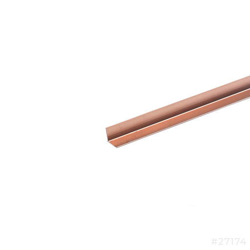 [27174] Aluminum L-Channel 10x10x0.8mm x 270cm Matt Champain