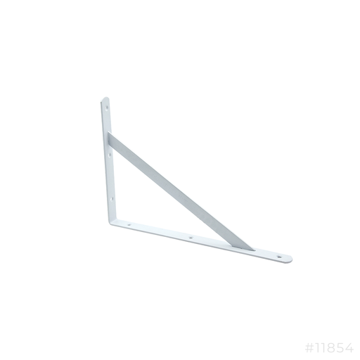 [11854] Shelf Bracket H/D White 11" x 16" 