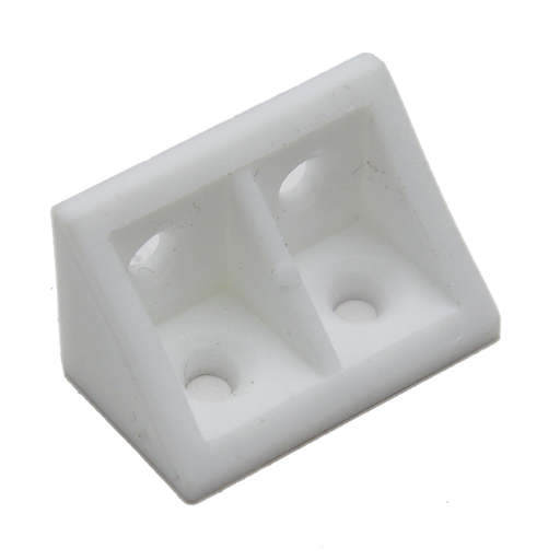 [16202] Pvc Corner Bracket White W/O Cap