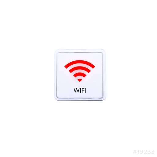 [19233] Signage Acrylic 100x100mm WIFI