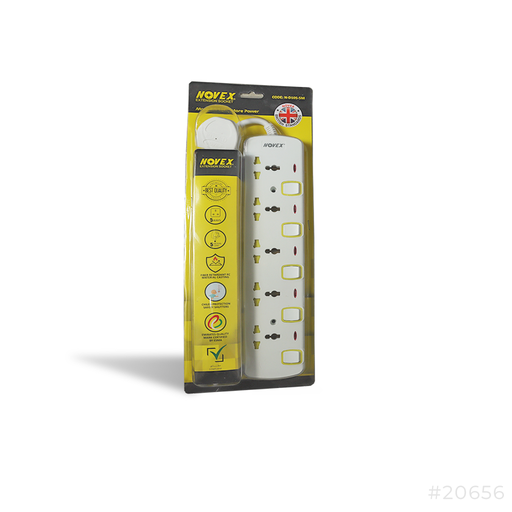 [20656] Novex Extension Socket 5way 5Mtr Universal ND105.5M