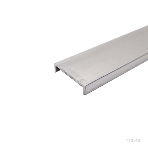 [23518] Aluminum C-Channel 20mm x 96" Off Silver