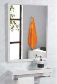 [25090] Bathroom Aluminum Mirror Set White 50*70cm