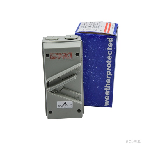 [25905] Isolator Switch 20A 2 Pole Novex