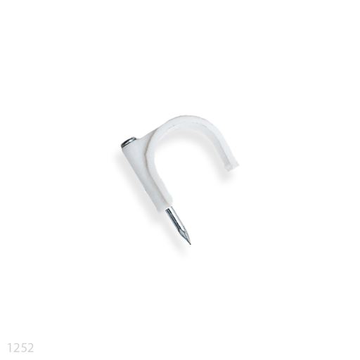 [1252] PVC Cable Clip 4mm