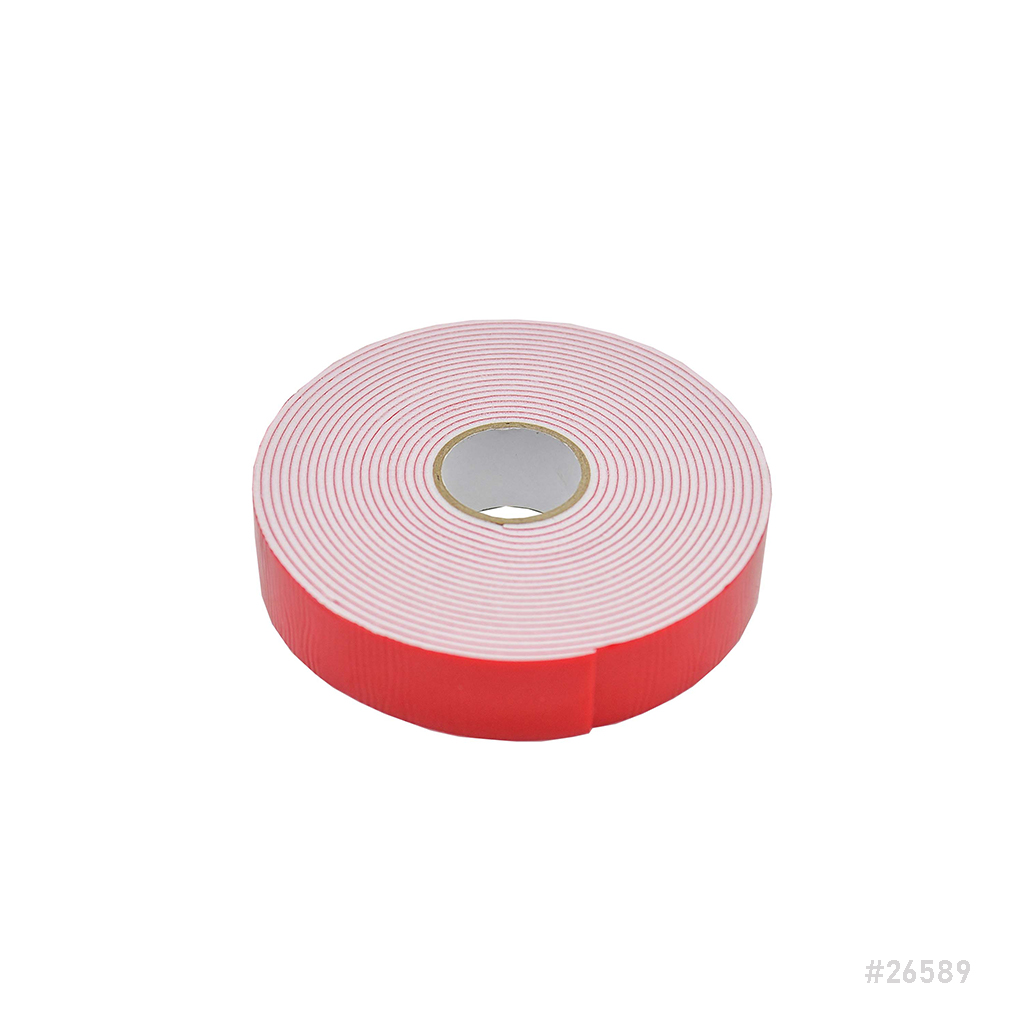 Double Tape Foam 1"x5Mtr Red
