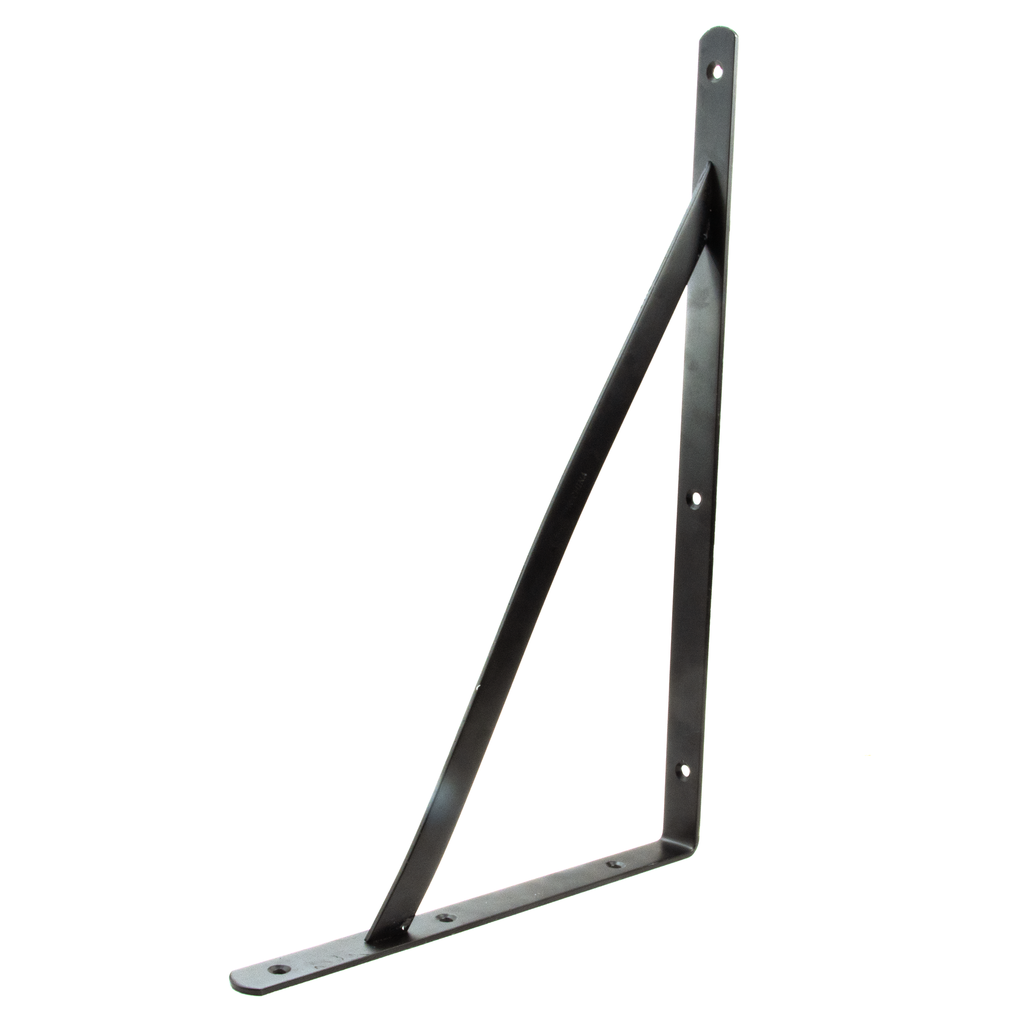 Shelf Bracket H/D Black Robustline 13"x20" 
