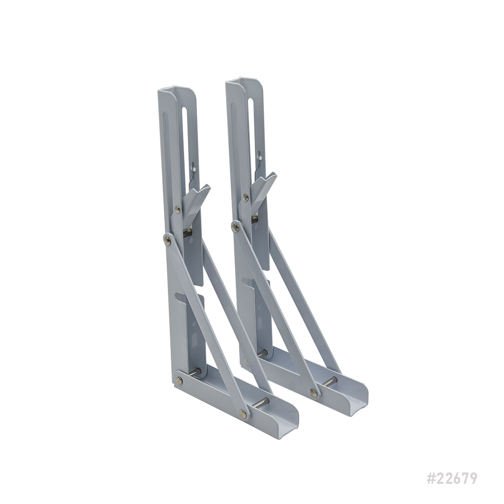 Folding Bracket White 10" Pair
