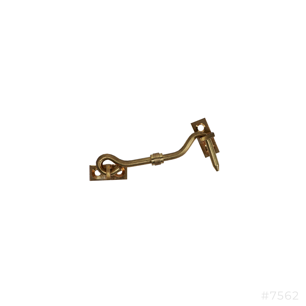 Brass Gate Hook 3" Robustline