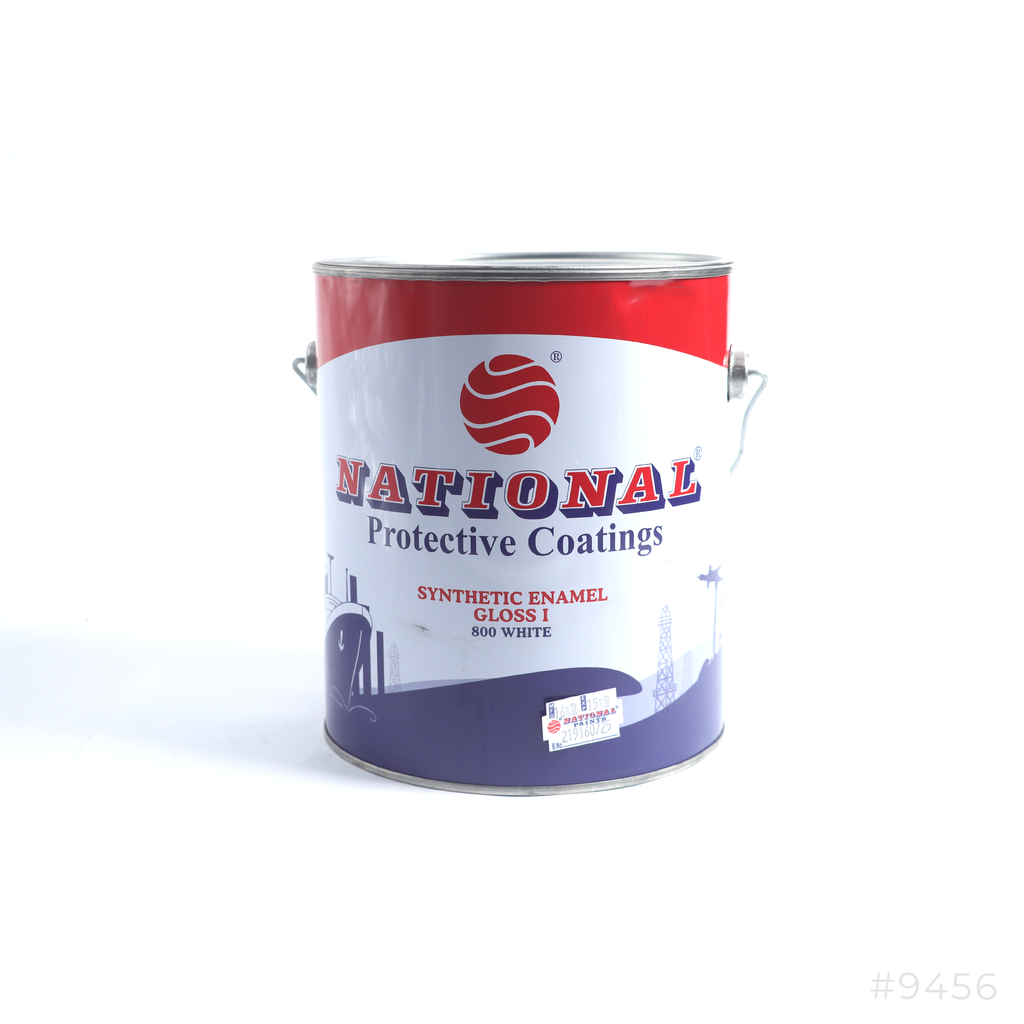 National Synthetic Enamel Gloss Paint 3.6Ltr Gloss 1 800 White