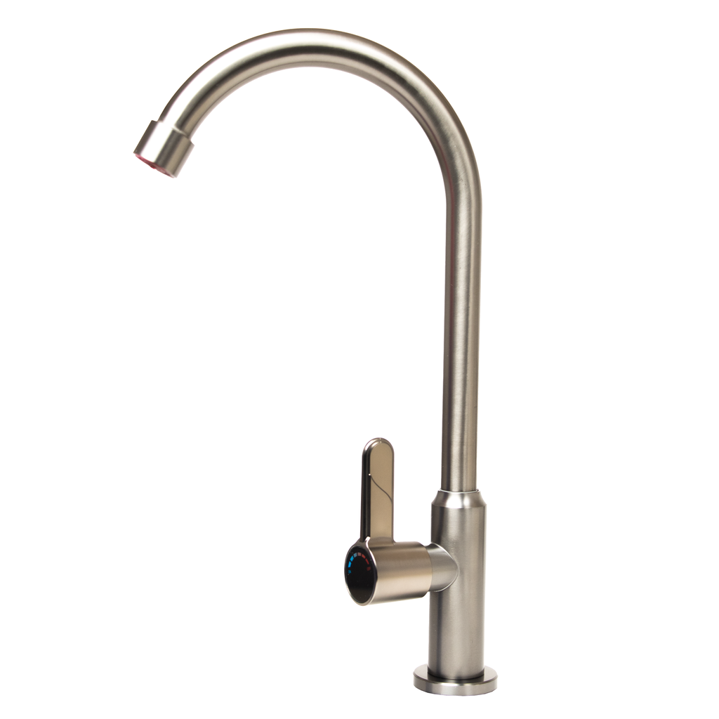 Oulvour Sink Pillar Tap Sink Mount CP Grey