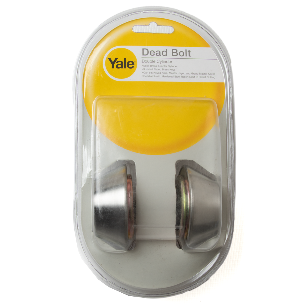 Dead Bolt Lock 2-Side SS Key VB8121 US32D Yale