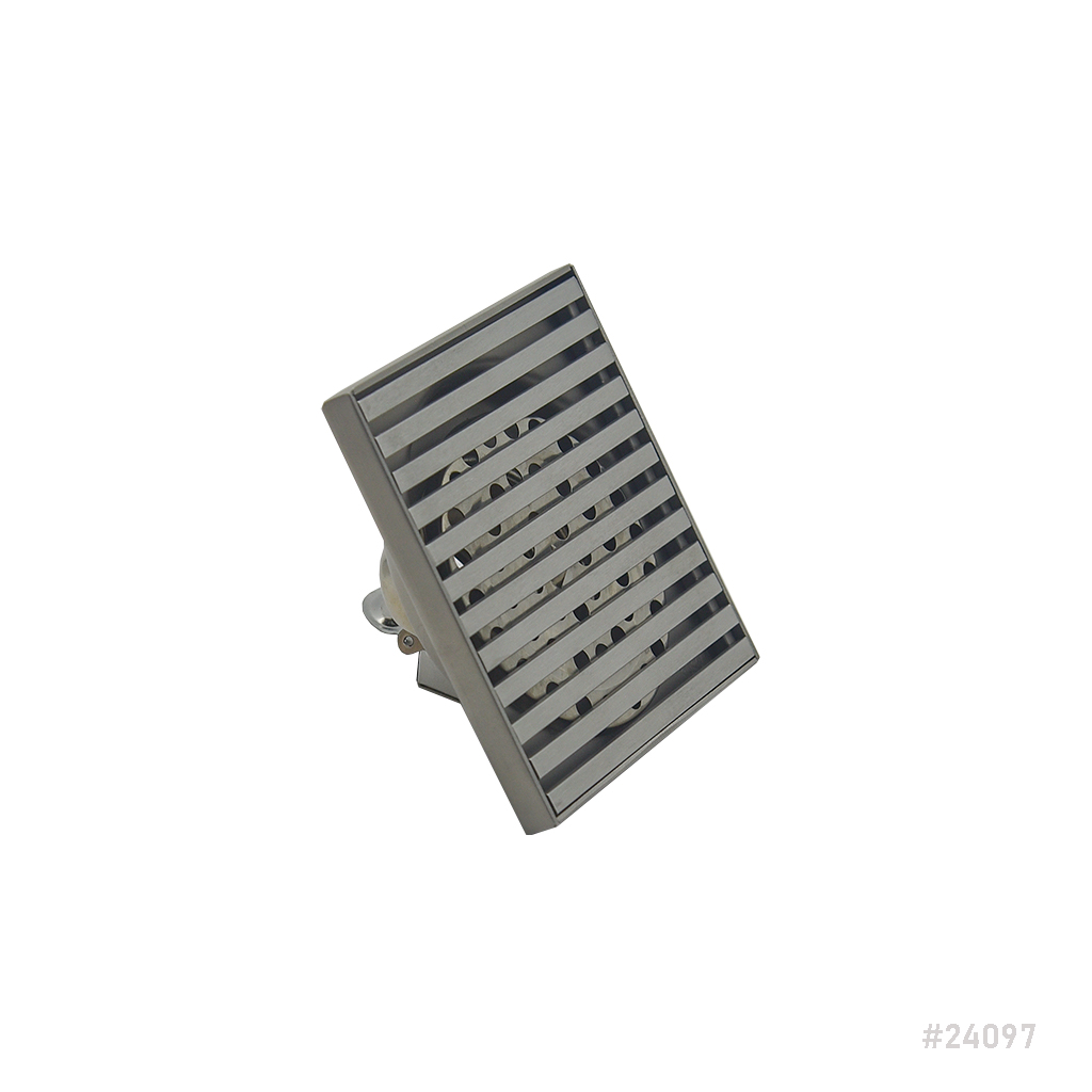 SS Floor Drain with Cover 4"x4"