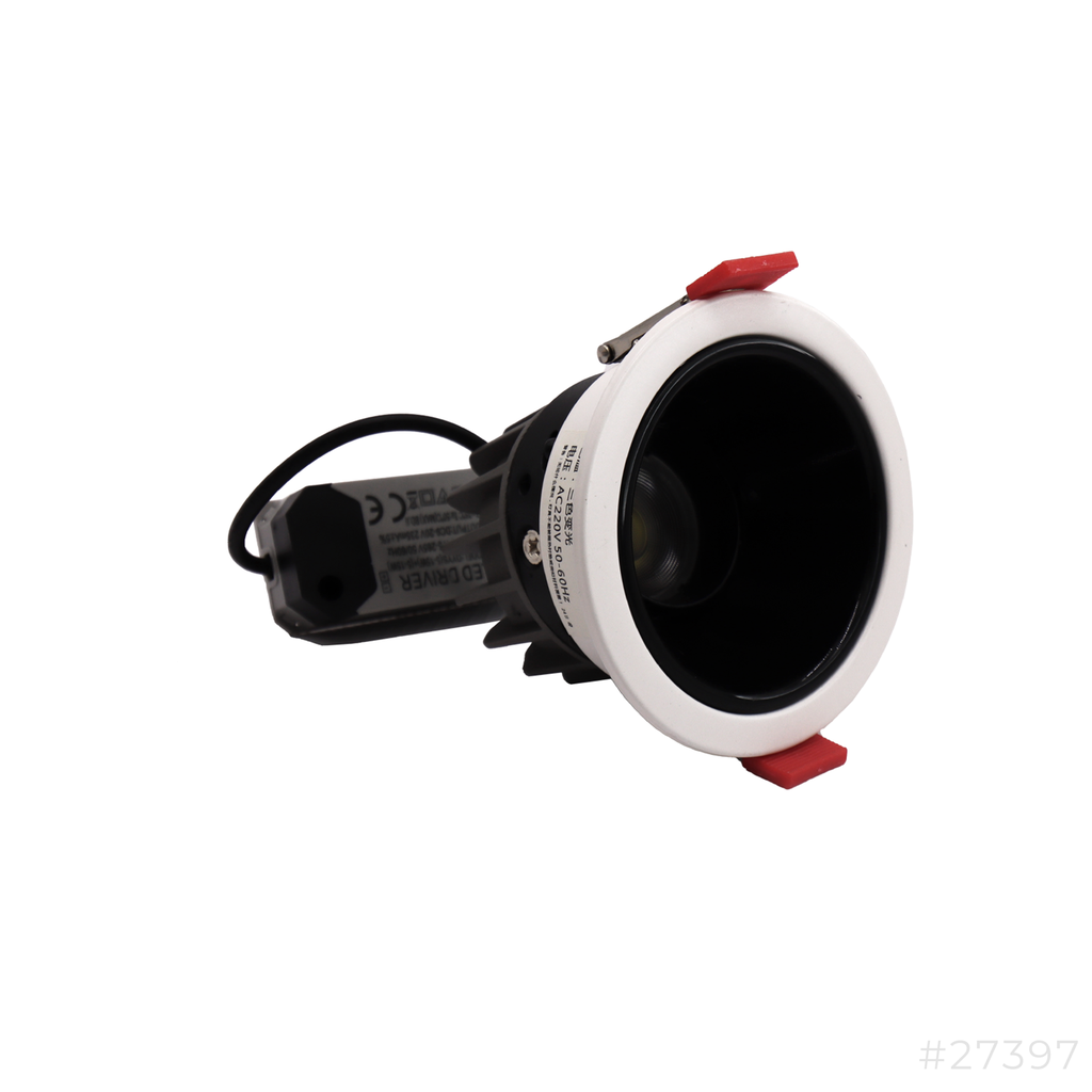 Led Down Light 5+5w 3.5" 3 Colors Round White+Black