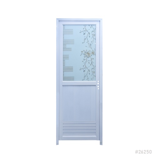 [26250] Aluminum Door White 675x1980mm 0.5mm Thickness Left