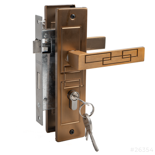 [26354] Door Handle with Lock Set Small B17873 Akwa