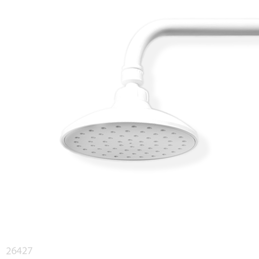 [26427] PVC Head Shower Round White Shine