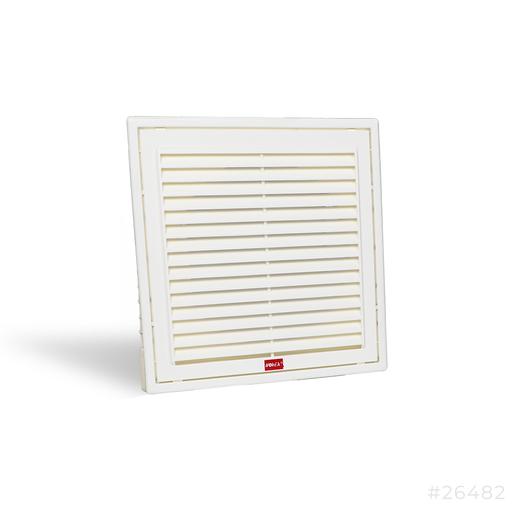 [26482] Pvc Grill with Fix Shutter 8" NV-FS8 Novex