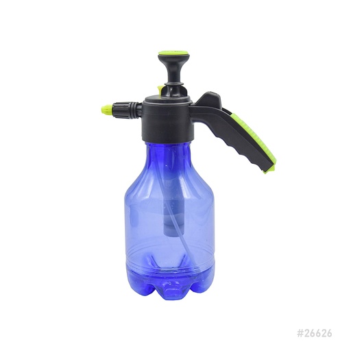 [26626] Garden Pressure Hand Sprayer Bottle 2L Clear Blue