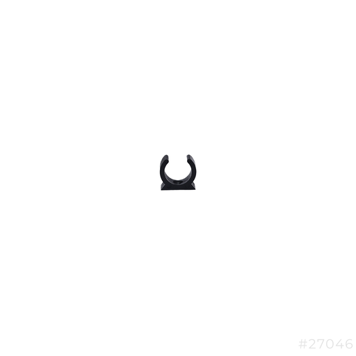 [27046] Pvc Conduit Clip 25mm Black Cavil