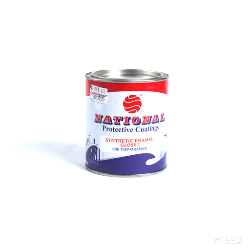 [1552] National Synthetic Enamel Gloss Paint 0.9Ltr 630 Top Orange