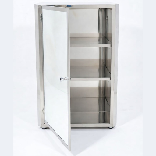 [17386] SS Bathroom Cabinet with Mirror Door 2106 14"x20" Left