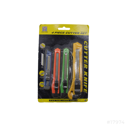 [17974] Utility Cutter Knife 4Pcs Set Xiao Fang