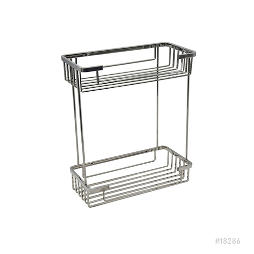 [18286] Bathroom Shelf 304SS 2-Tier 330x280x135mm 6050