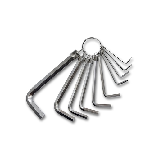 [24267] Hex Key Wrench Set 1.5-10mm 10-Pcs Set 1691 Jumlee