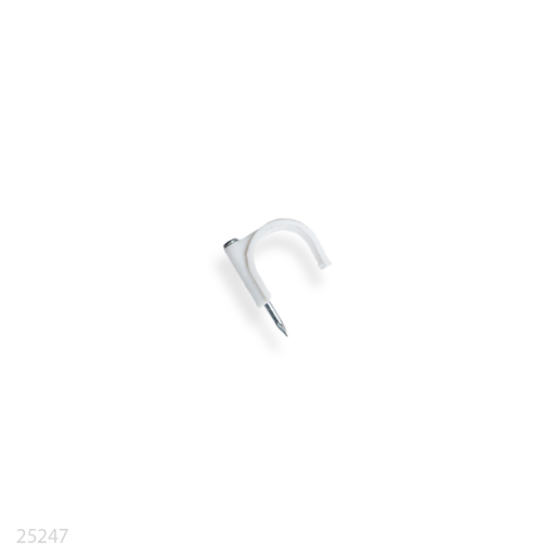 [25247] PVC Cable Clip 18mm