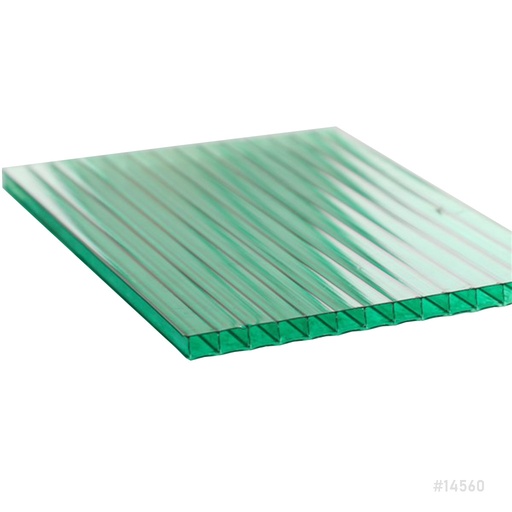 [14560] PVC Hollow Sun Sheet 10mm Grass Green 2100x5800mm
